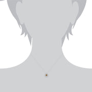 Pendentif Floral Argent 925 Citrine