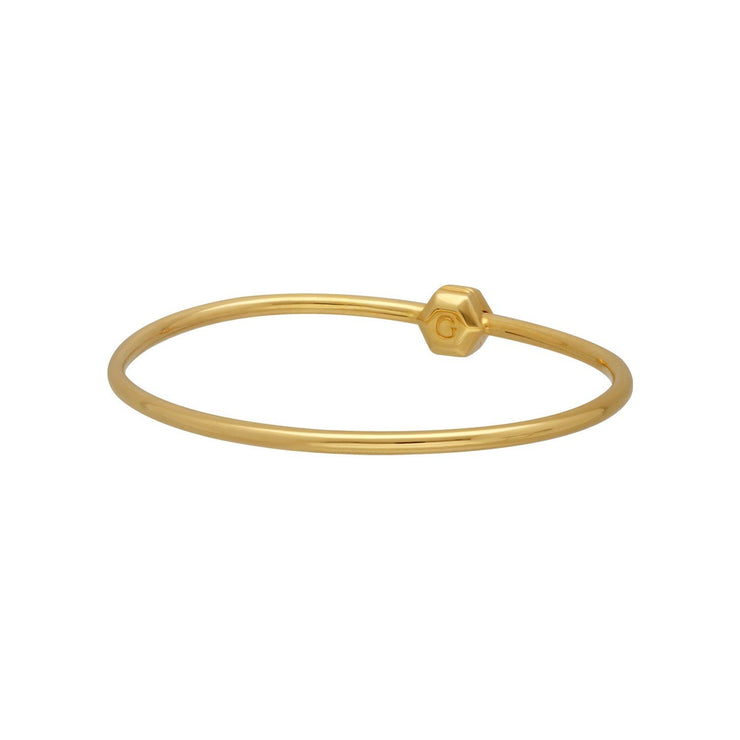 Jonc HS Achievement Argent 925 Plaqué Or Jaune Petit