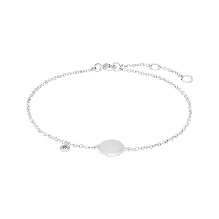 Barcelet à Graver Argent 925 Tanzanite