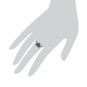 Gemondo Bague Marcassite, Argent 0,32 CT Pavé Marcassite Style Coeur Anneau