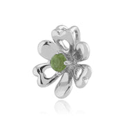 Pendentif Floral Argent 925 Péridot