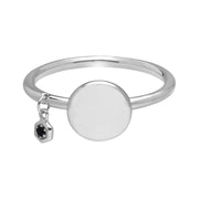Bague à Graver Argent 925 Saphir