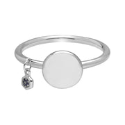 Bague à Graver Argent 925 Tanzanite
