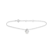 Bracelet Floral Lys Argent 925 et Perle