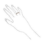 Gemondo Iolite Bague, 9ct Or Jaune 0.18ct Iolite & 2pt Bague Diamant Mi-éternité