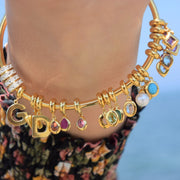 Charm's Collection Achievement Turquoise "Pierre de la Protection" Argent 925 Plaqué Or Jaune