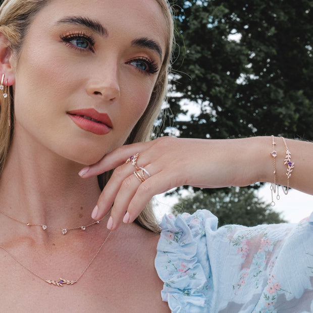 Collier Coeur Or Rose 375 avec Morganite